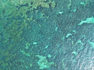 Spaggia di Mondello Palermo - Sycylia - Włochy - piękna plaża z drona