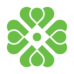 Love shape pattern  floral vector illustration design.