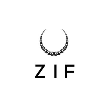 Letter ZIF creative logo design vector