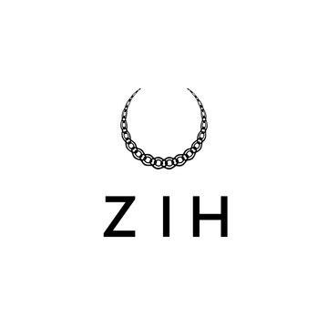 Letter ZIH creative logo design vector