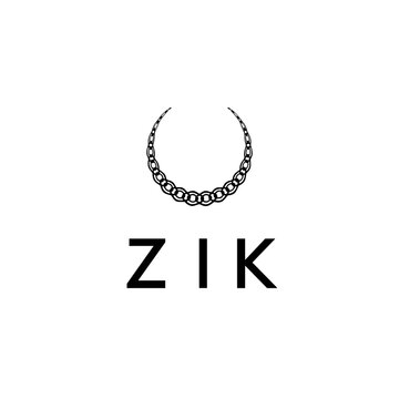 Letter ZIK creative logo design vector