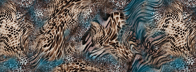 Leopard skin pattern texture; Fashionable print

