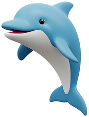 Friendly Dolphin Character