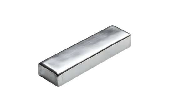 silver isolated on transparent background.