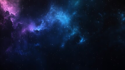 Fototapeta premium Space nebula with cosmic dust and gas clouds forming a colorful galaxy background
