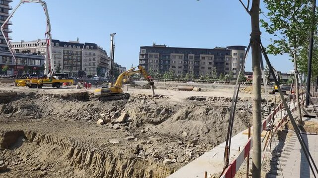 constraction site Baku