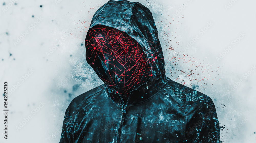 Poster hacker are planning to hack and attack networks and cyber security , innovative digital city with co