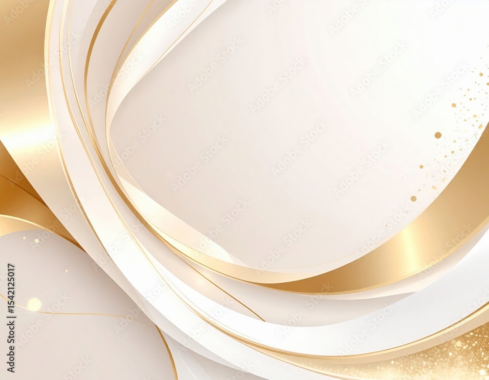 Poster dynamic golden swirls creating a modern abstract background for graphic design digital art studio en