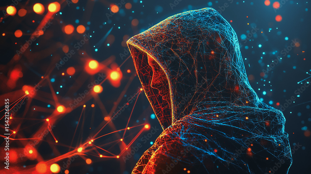 Poster hacker are planning to hack and attack networks and cyber security , innovative smart city and graph