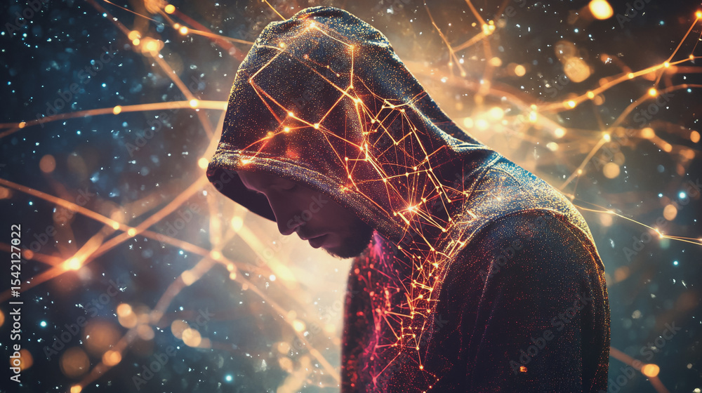Poster hacker are planning to hack and attack networks and cyber security , innovative smart city and graph
