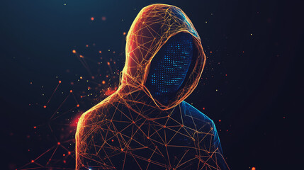 Hacker are planning to hack and attack networks and cyber security , innovative Smart city and graphs with statistics to analyze business potential and predict future developments in company growth.