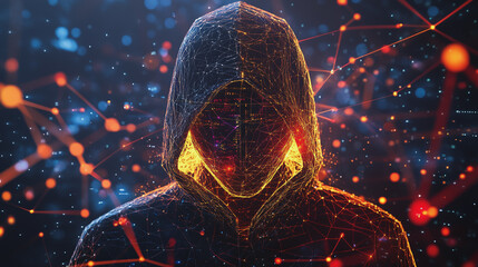 Hacker are planning to hack and attack networks and cyber security , innovative Smart city and graphs with statistics to analyze business potential and predict future developments in company growth.