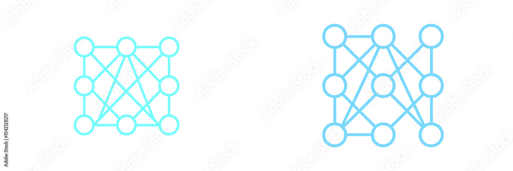 Poster creative abstract design showcasing interconnected nodes and networks in a modern digital style