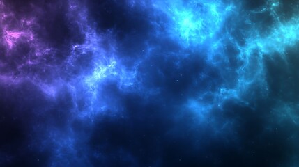 Fototapeta premium Deep space nebula background with colorful cosmic clouds and stardust for science projects