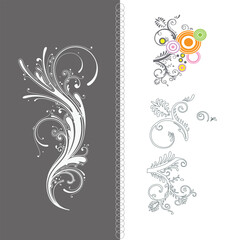 Abstract floral background for design