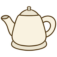 teapot kitchenware illustration