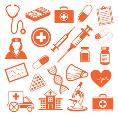 Comprehensive Medical and Healthcare Icon Pack – Minimal Line Art Style.

