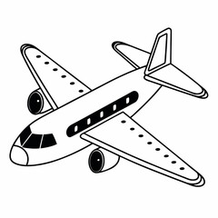vector illustration of airplane