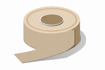 linen tape roll shadowed cut edges
