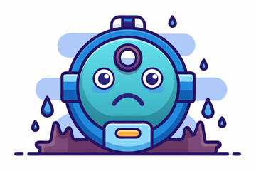 robot vacuum clutter overwhelmed icon