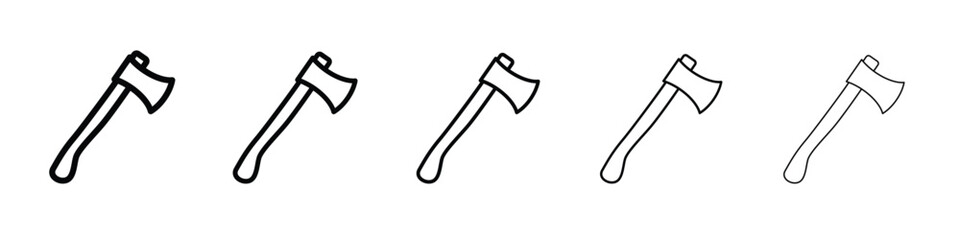 Axe icon Symbol concept for web design.simple line vector icon. logo illustration.