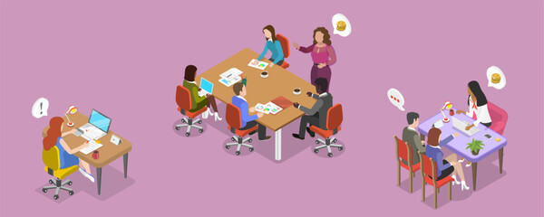 3D Isometric Flat Vector Illustration of Underwriting, Process of Evaluating Risk