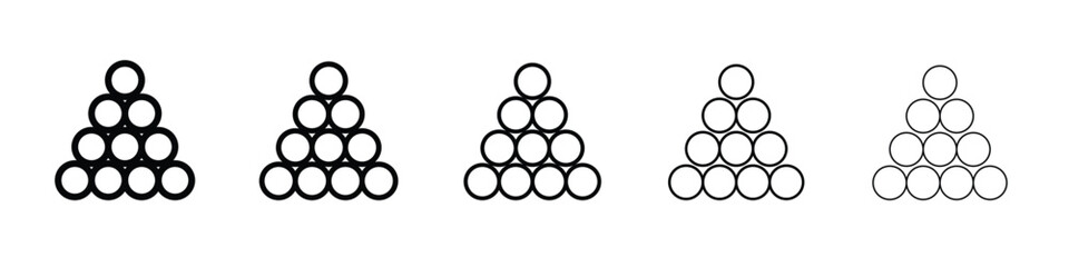Ball pile icon Symbol concept for web design.simple line vector icon. logo illustration.