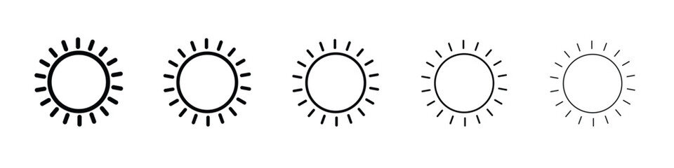 Brightness icon Symbol concept for web design.simple line vector icon. logo illustration.
