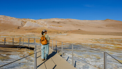 Exploring the geothermal wonders of Hverir Icelands breathtaking landscapes with vibrant colors