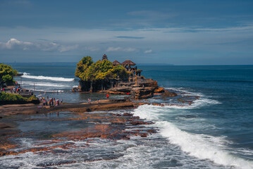 Tanah Lot Temple in Bali Morning