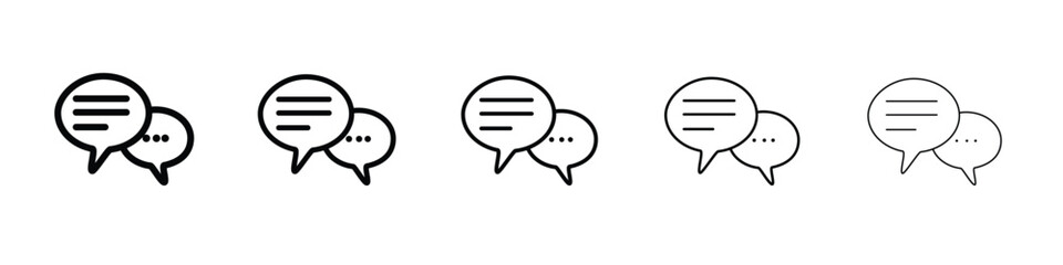 Chat icon Symbol concept for web design.simple line vector icon. logo illustration.