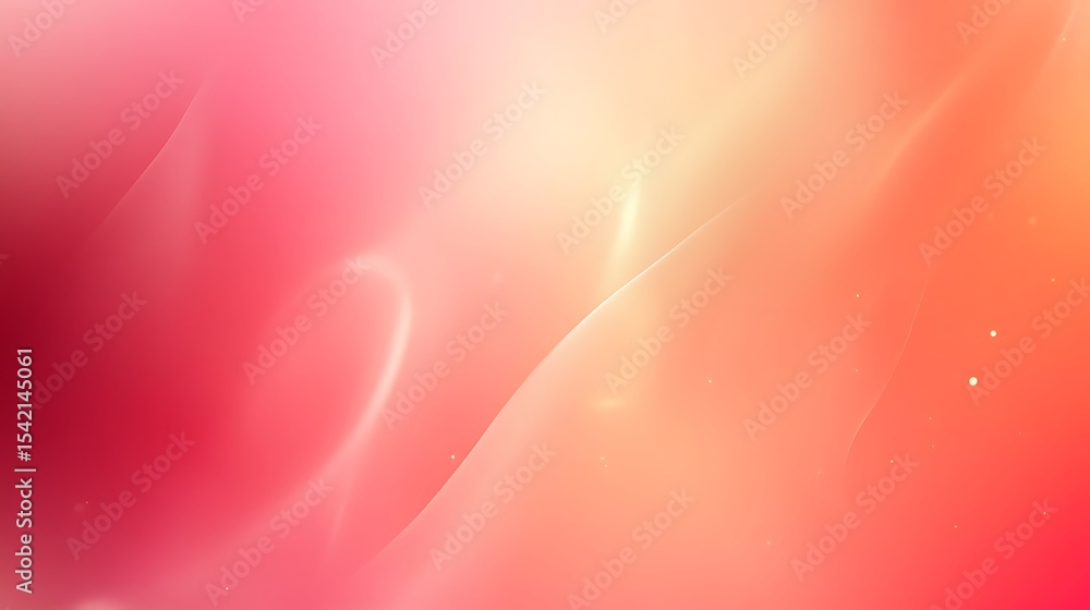 Poster abstract pink and orange gradient background with flowing light for modern design projects