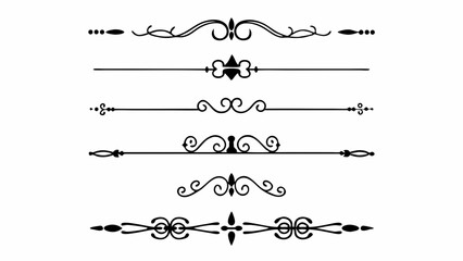 vintage calligraphic and ornamental vector decorations, perfect for wedding cards, invitation designs, and elegant frames.