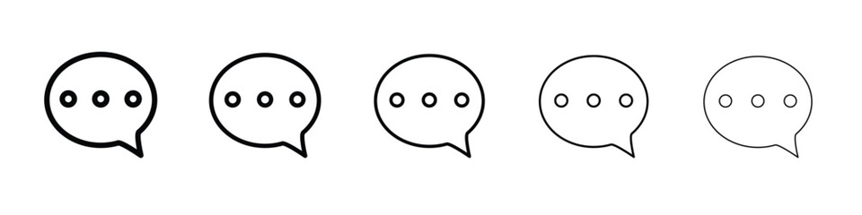 Comments icon Symbol concept for web design.simple line vector icon. logo illustration.