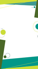 White background with abstract geometric shapes, abstract background for banners, flyers and social media, memphis background 