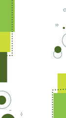 White background with abstract geometric shapes, abstract background for banners, flyers and social media, memphis background 