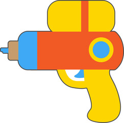 컬러풀한 색상을 가진 어린이 장난감 물총