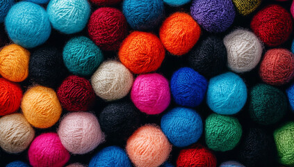 A vibrant close up of colourful Easter eggs and chocolate candy balls wrapped in bright pink, blue, and green foil for a festive spring holiday celebration