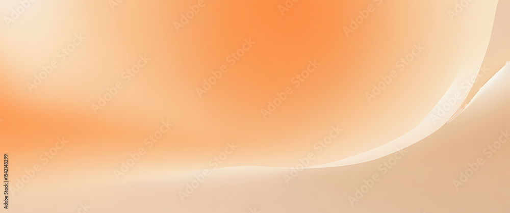 Poster orange white smooth gradient background for minimal modern digital art and design with ai