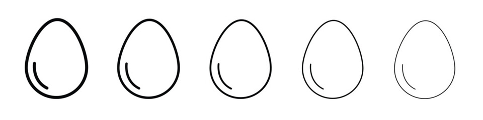 Egg icon Symbol concept for web design.simple line vector icon. logo illustration.