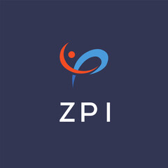 ZPI Letter Initial Logo Design Template Vector Illustration