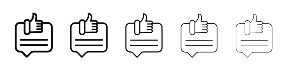 Feedback icon Symbol concept for web design.simple line vector icon. logo illustration.