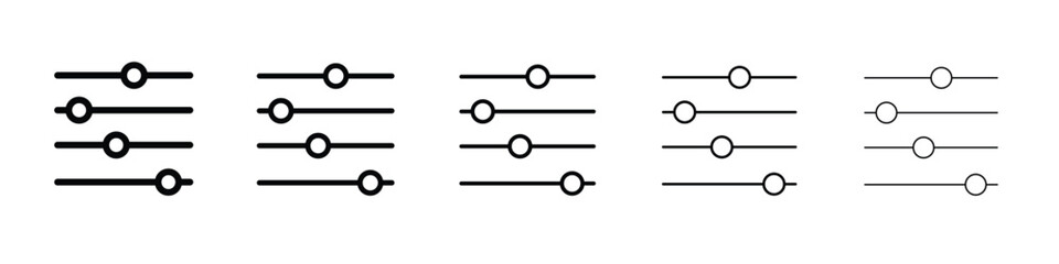 Filter Button icon Symbol concept for web design.simple line vector icon. logo illustration.