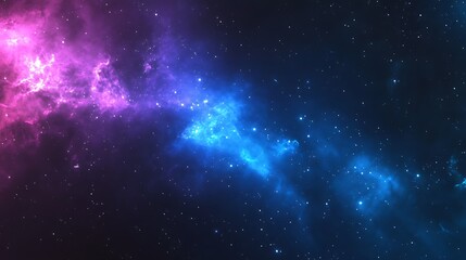 Fototapeta premium Cosmic Wonders Deep Space Nebula Background with Glowing Stars and Vibrant Colors