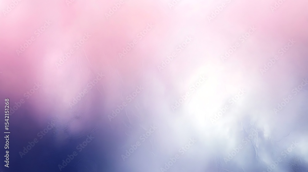 Poster abstract gradient background in pink, white and blue with soft transitions for creative use