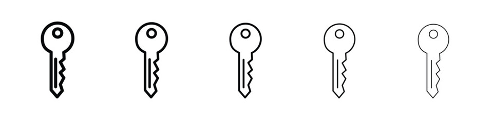 key icon Symbol concept for web design.simple line vector icon. logo illustration.