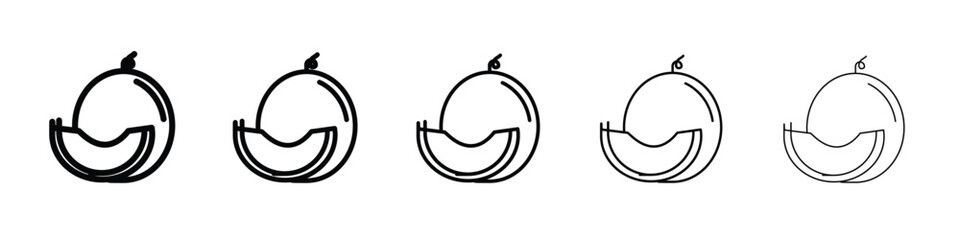 Melon icon Symbol concept for web design.simple line vector icon. logo illustration.
