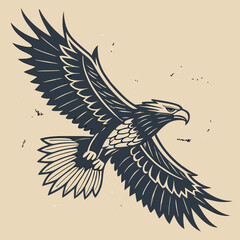 eagle with wings