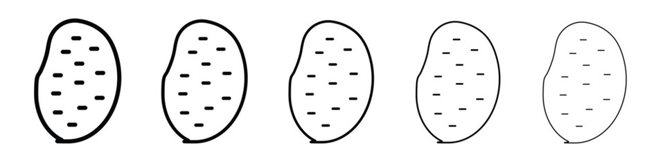 Potato icon Symbol concept for web design.simple line vector icon. logo illustration.