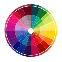 Obraz premium Circular color wheel with various hues (1)